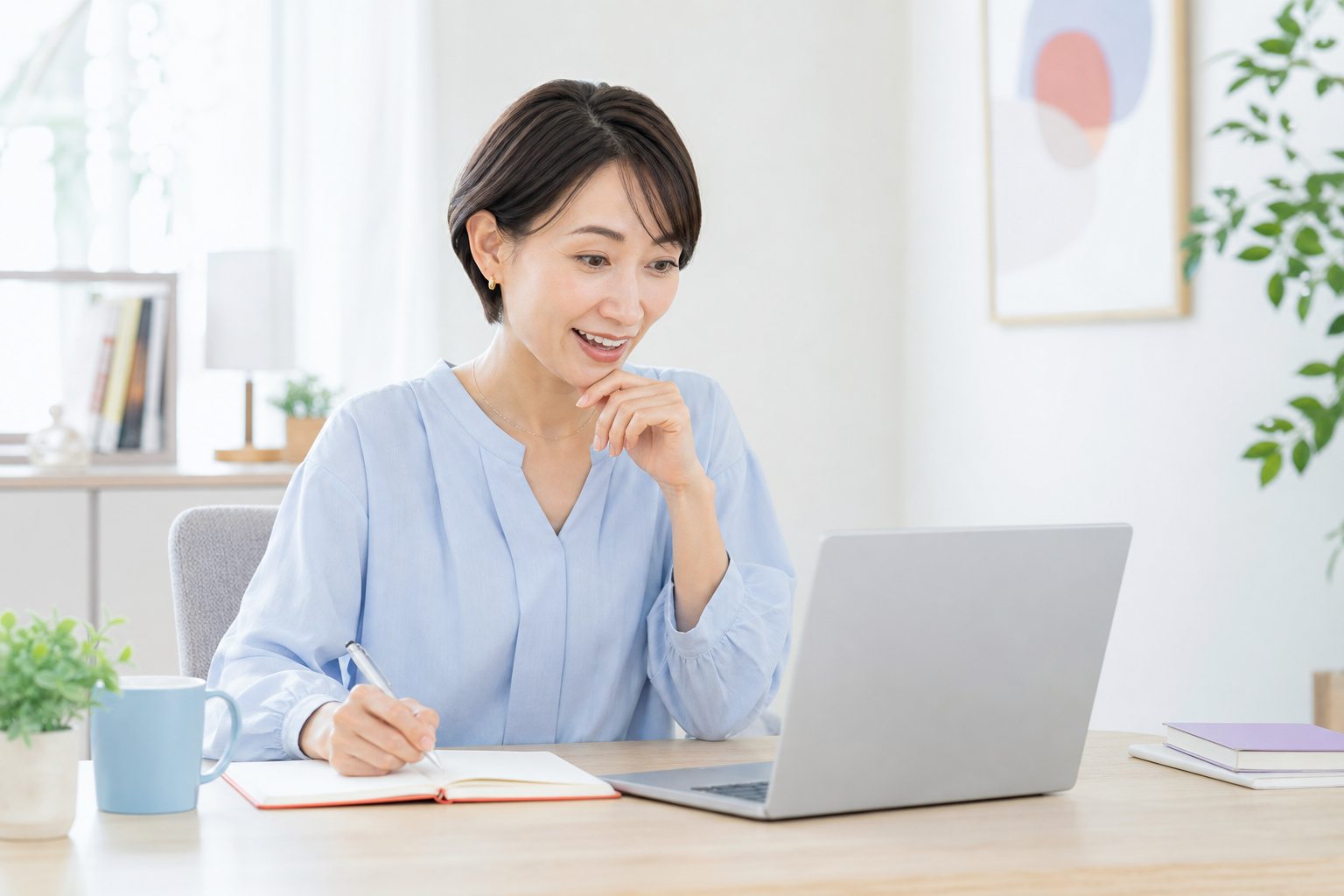 AIを仕事に活かす女性